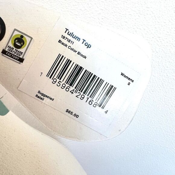 PrAna Tulum Swim Top Colorblock Halter Crisscross Back NWT Size XL - Picture 7 of 12